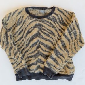 NEXT UK size 6  animal stripe sweater
